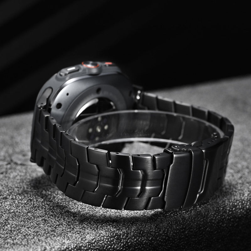 Bracelet en métal renforcé haute technologie, pour montre connectée, fermoir papillon, pour Samsung Galaxy Watch Ultra, modèle Despo - La Boutique du Bracelet