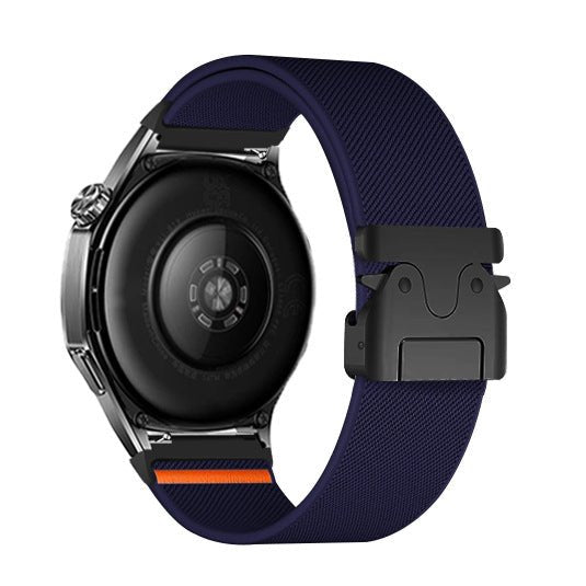 Bracelet en nylon anti - transpirant, pour montre connectée, fermoir tactique, pour Samsung Galaxy Watch, modèle Cassio - La Boutique du Bracelet