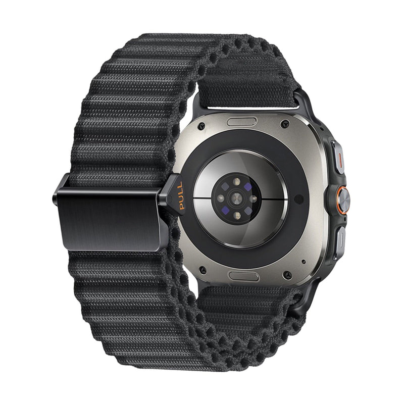 Bracelet en nylon sport aventure, incassable, pour montre connectée, pour Samsung Galaxy Watch Ultra, modèle Lixo - La Boutique du Bracelet