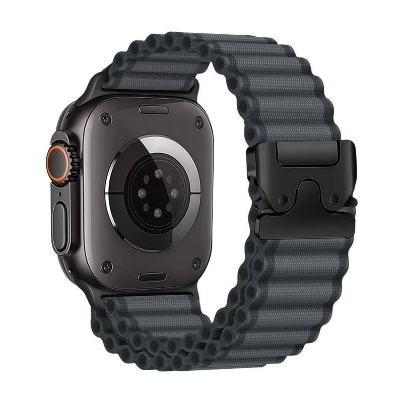 Bracelet en nylon sport, fermoir parachute tactique, pour Apple Watch, ajustable, modèle Omni - La Boutique du Bracelet