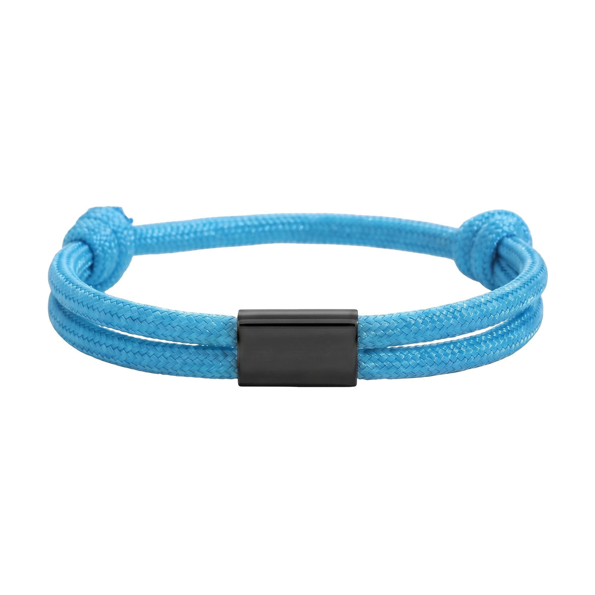 Customizable paracord bracelet, engravable stainless steel plate, adjustable, Veyron model