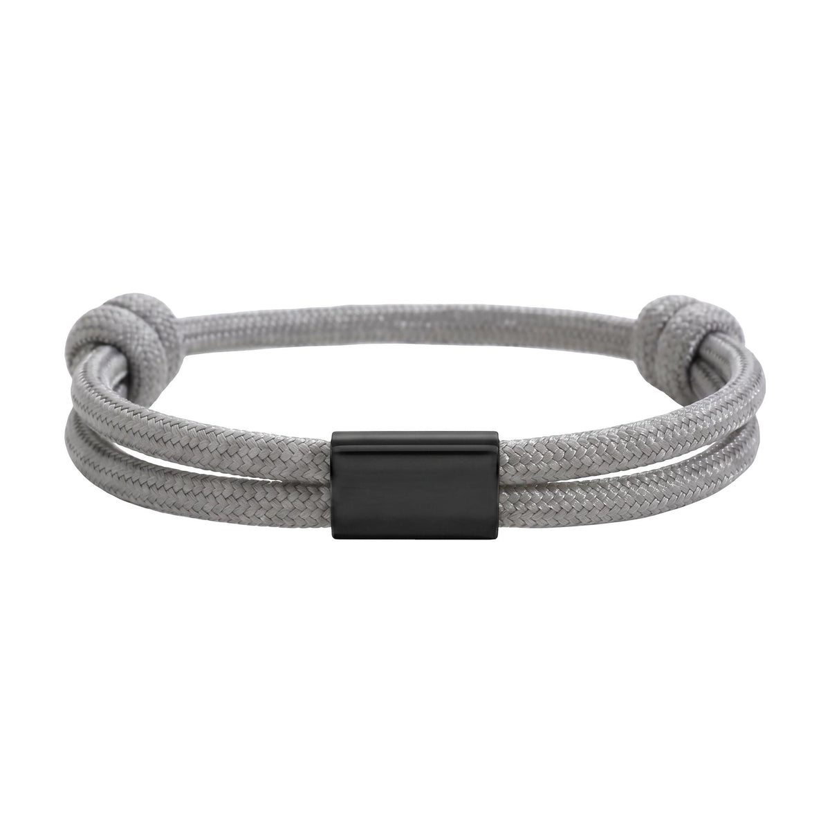 Customizable paracord bracelet, engravable stainless steel plate, adjustable, Veyron model