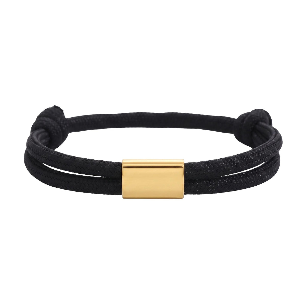 Customizable paracord bracelet, engravable stainless steel plate, adjustable, Veyron model