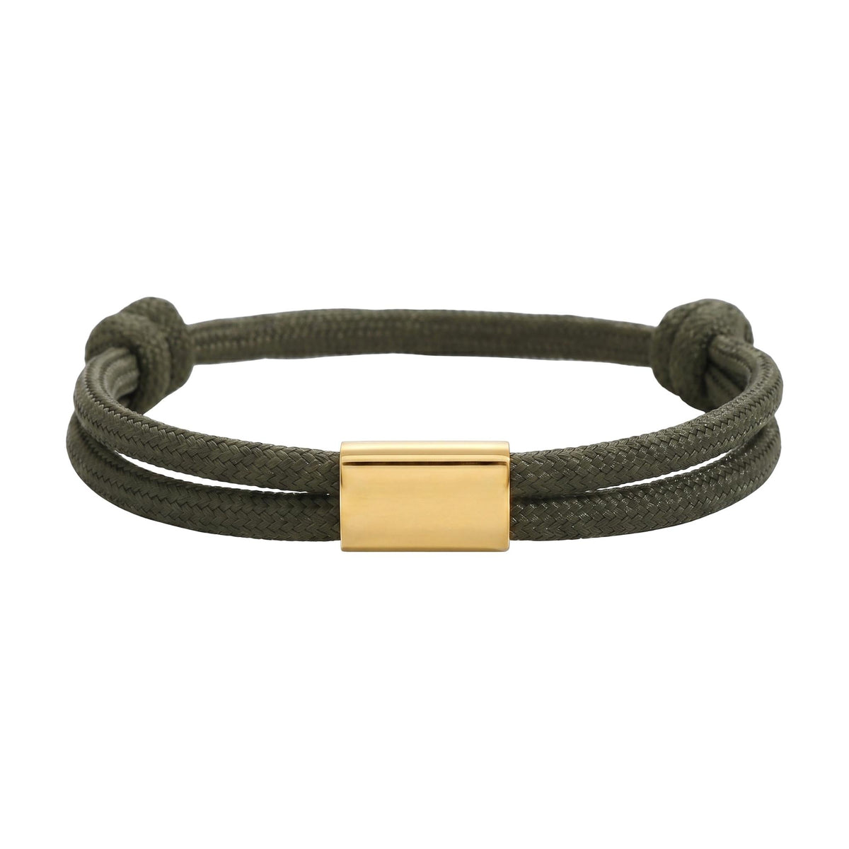 Customizable paracord bracelet, engravable stainless steel plate, adjustable, Veyron model
