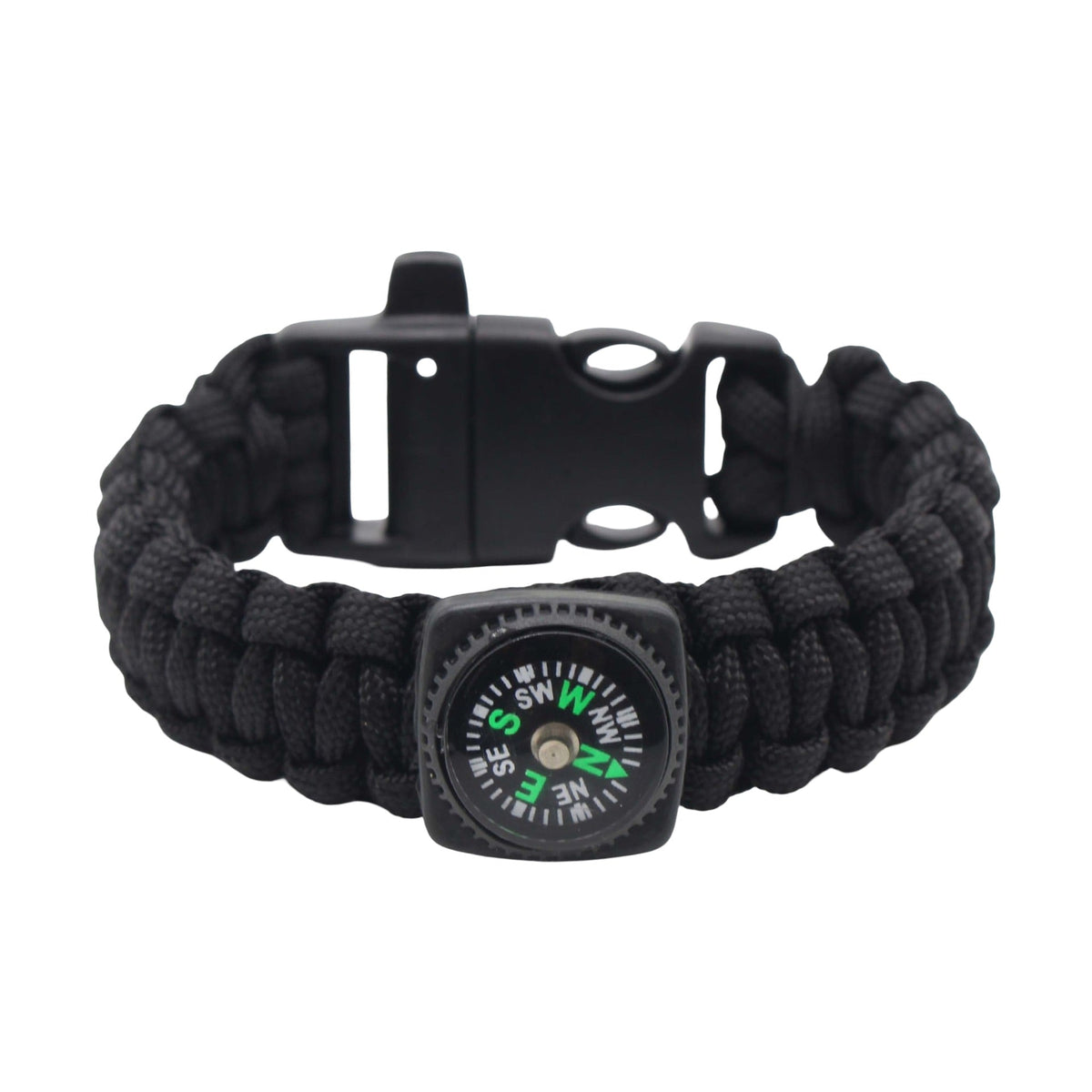 Bracelet en paracorde, bracelet de survie pour randonnée et aventure, sifflet et boussole intégré, modèle Venz - La Boutique du Bracelet