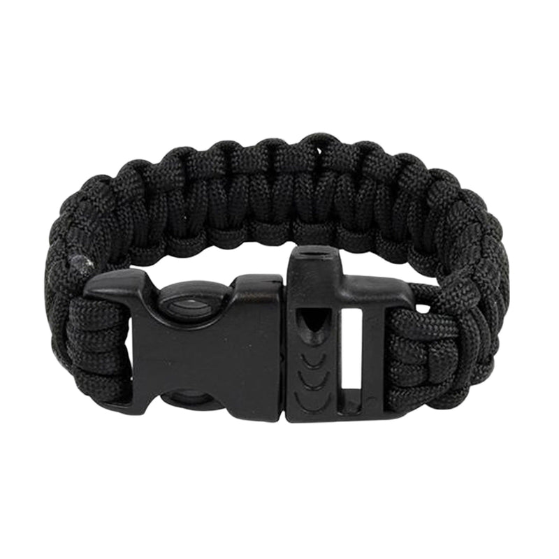 Bracelet en paracorde, bracelet de survie pour randonnée et aventure, sifflet intégré, modèle Norris - La Boutique du Bracelet