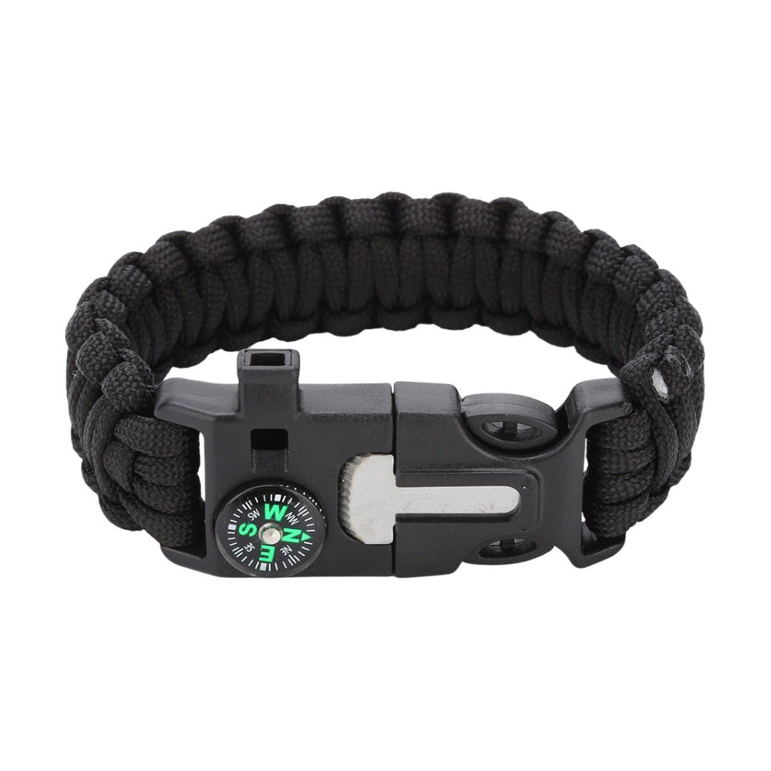 Bracelet en paracorde multifonction, bracelet de survie pour randonnée et aventure, tout en un avec boussole, modèle Grylls - La Boutique du Bracelet