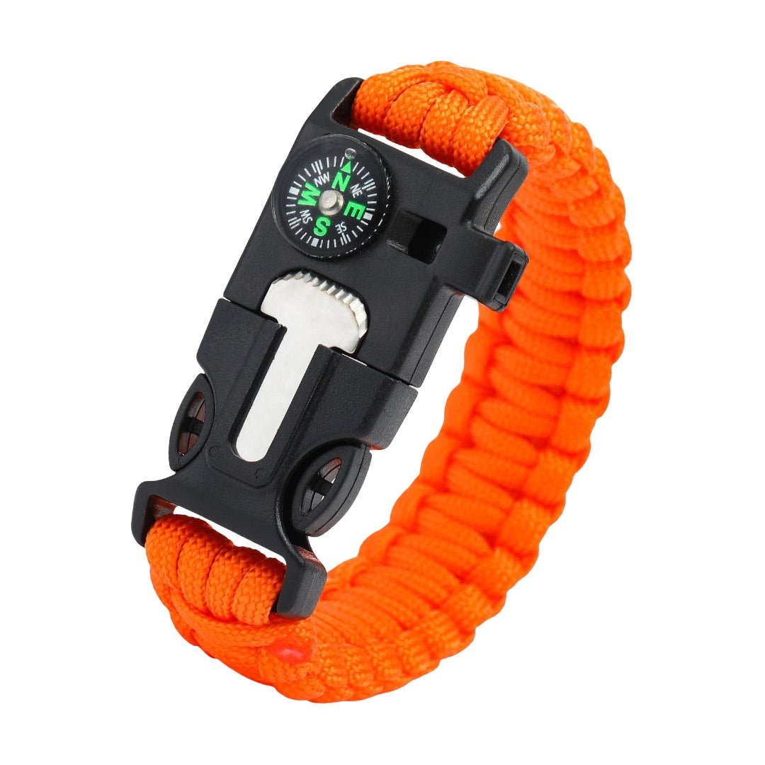 Bracelet en paracorde multifonction, bracelet de survie pour randonnée et aventure, tout en un avec boussole, modèle Grylls - La Boutique du Bracelet