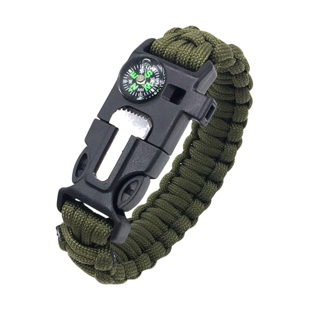 Bracelet en paracorde multifonction, bracelet de survie pour randonnée et aventure, tout en un avec boussole, modèle Grylls - La Boutique du Bracelet