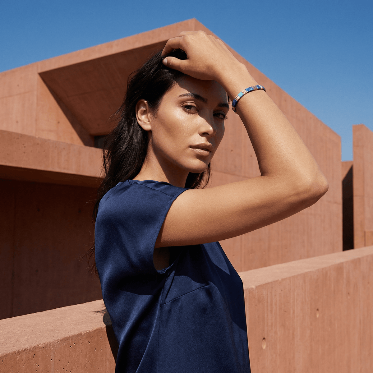 Armband mit japanischen Perlen, für Damen, Modell Rika