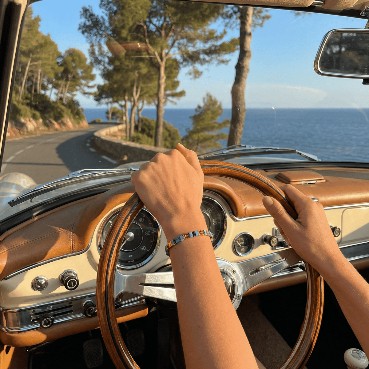 Armband mit japanischen Perlen, für Damen, Modell Rina