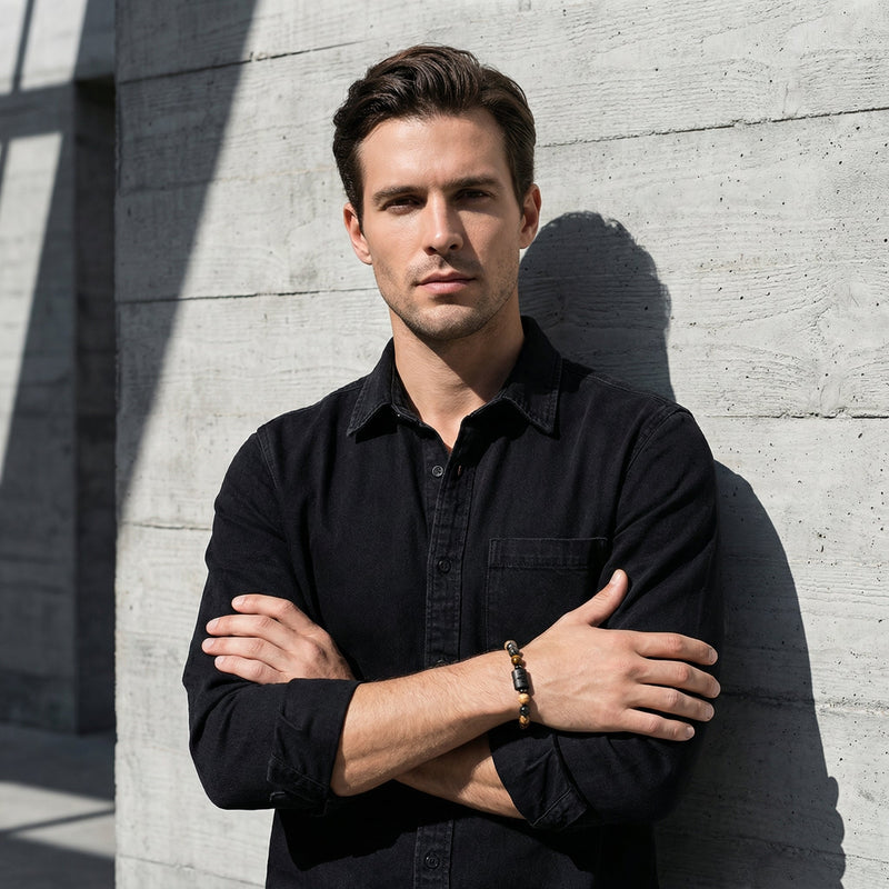 Armband aus Natursteinen, Sternzeichen, Unisex, Modell Spacio