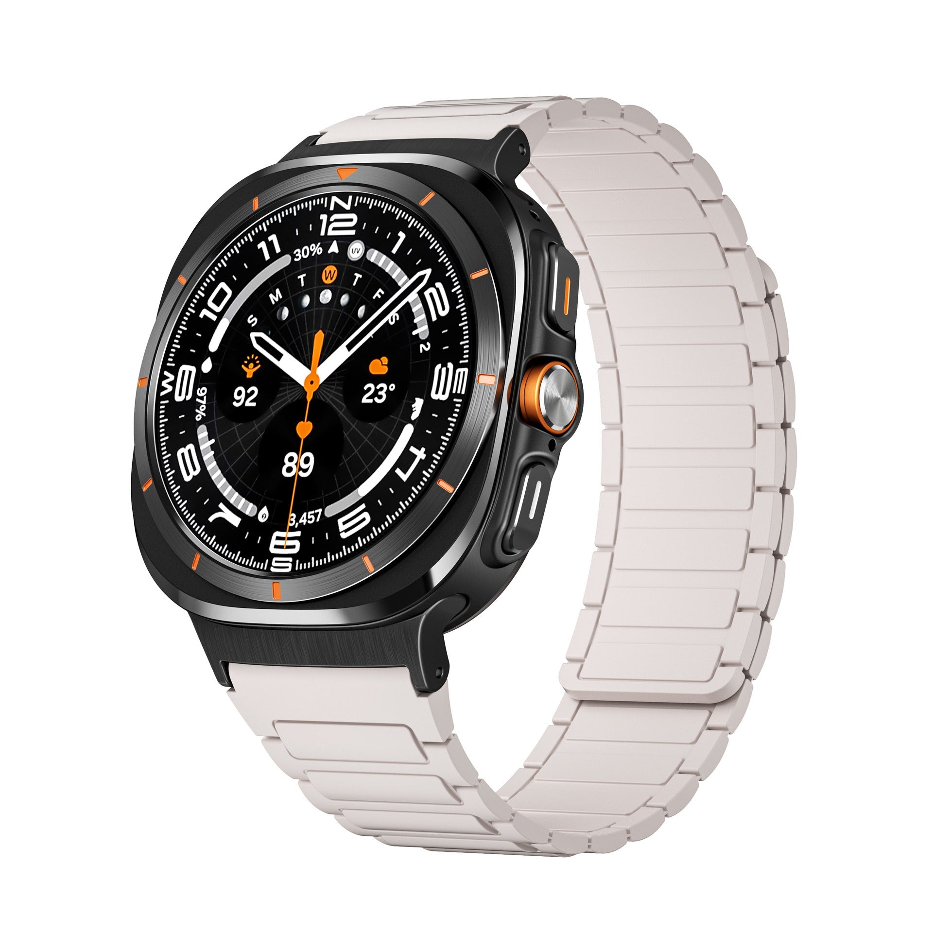 Bracelet en silicone magnétique, nouveau design, pour montre connectée, pour Samsung Galaxy Watch Ultra, modèle Nisto - La Boutique du Bracelet