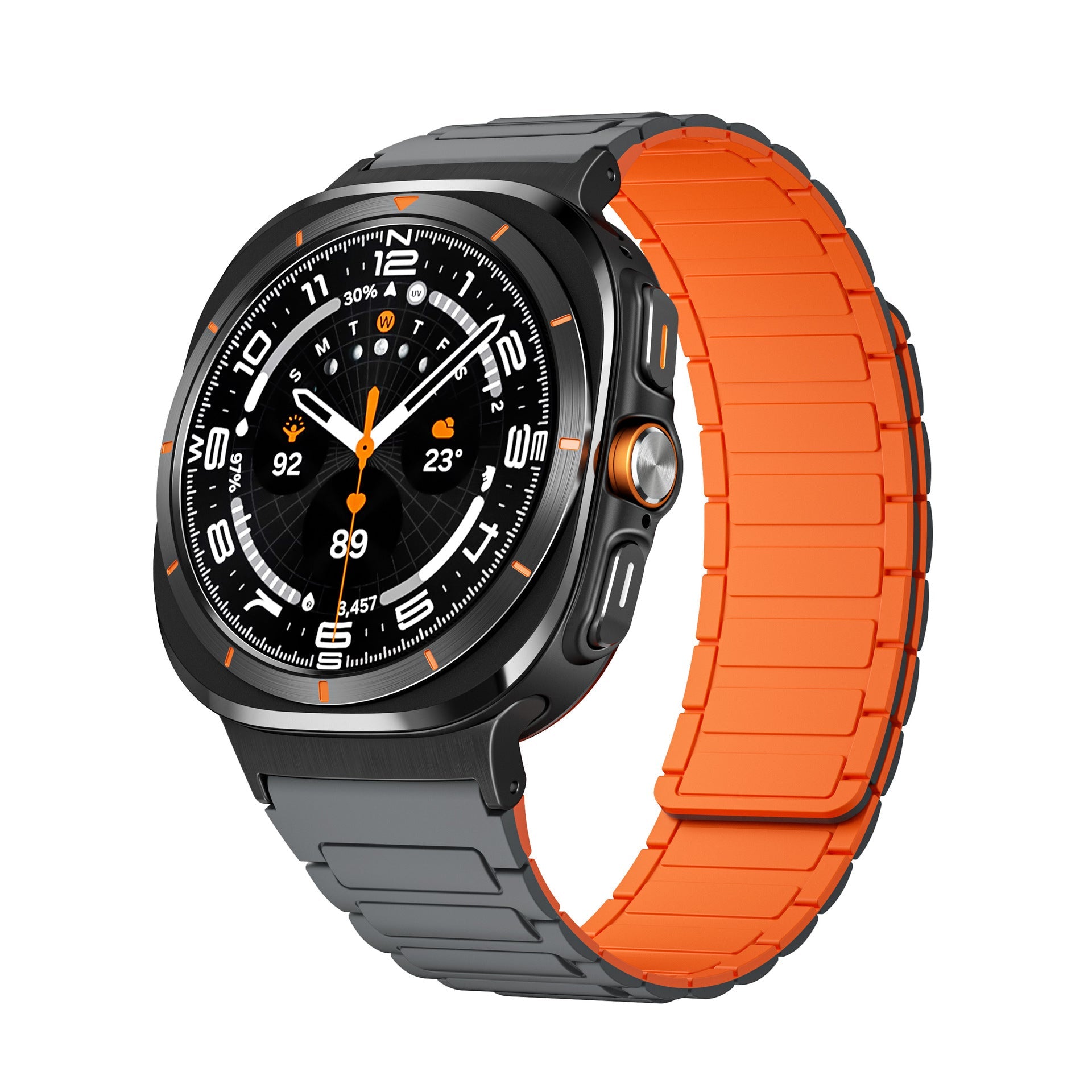 Bracelet en silicone magnétique, nouveau design, pour montre connectée, pour Samsung Galaxy Watch Ultra, modèle Nisto - La Boutique du Bracelet