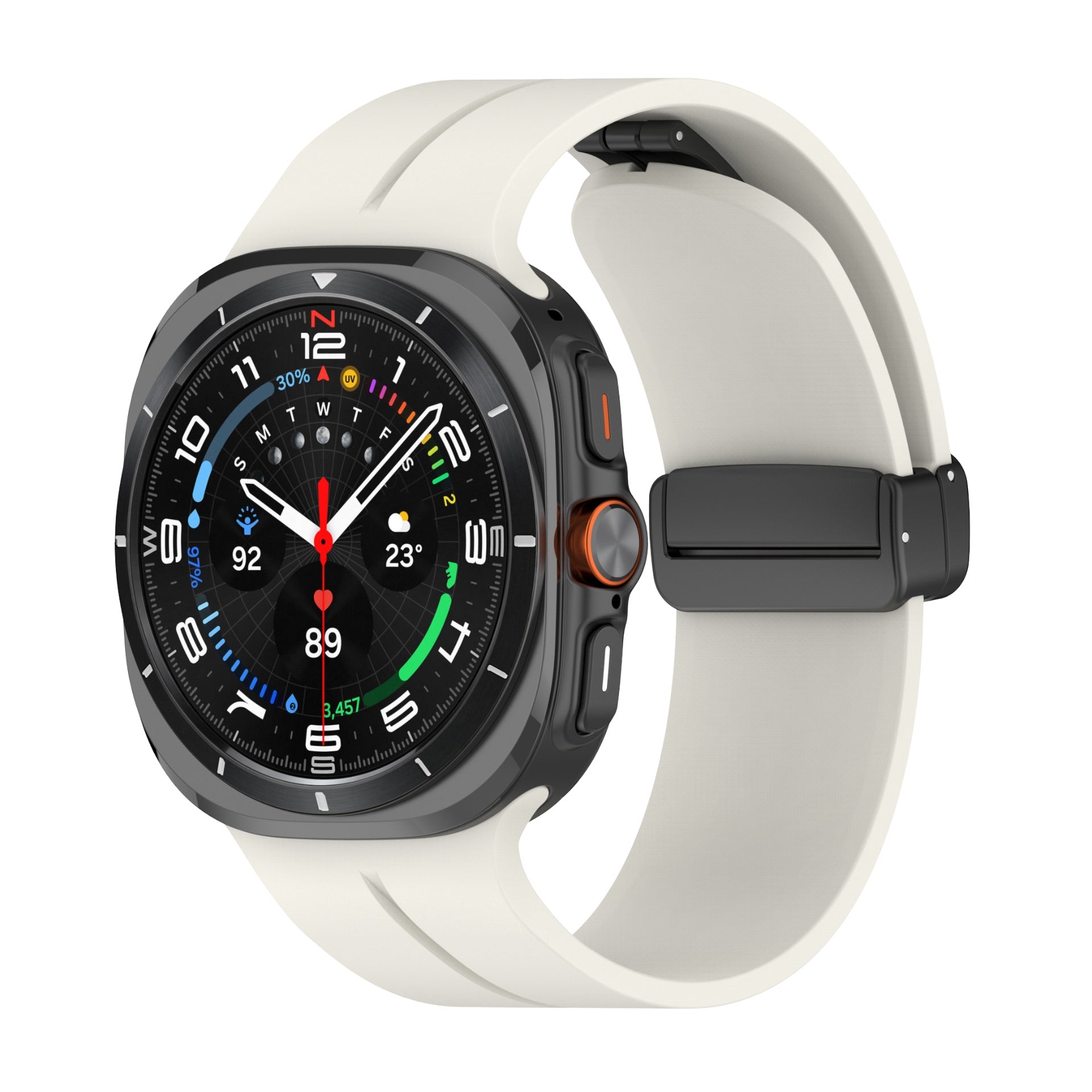 Bracelet en silicone magnétique, pour montre connectée, pour Samsung Galaxy Watch Ultra, modèle Likor - La Boutique du Bracelet