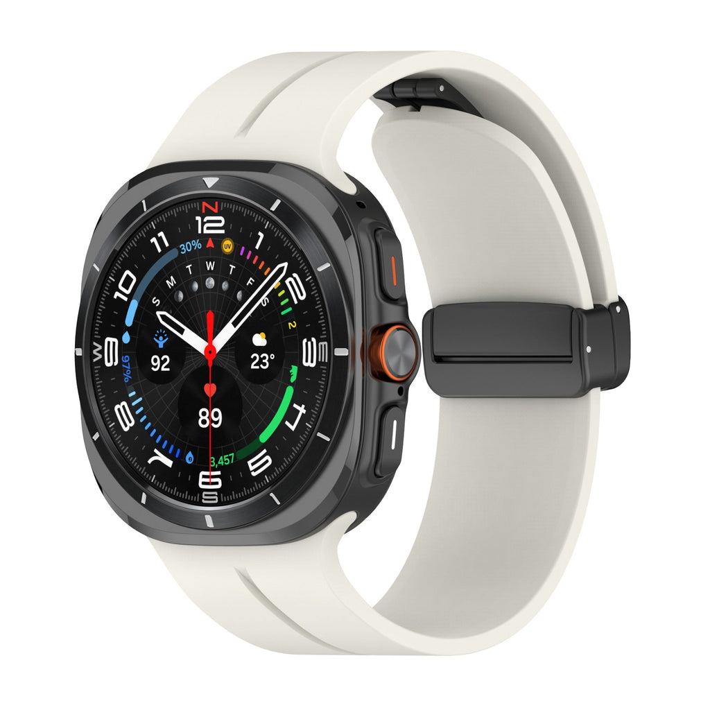 Bracelet en silicone magnétique, pour montre connectée, pour Samsung Galaxy Watch Ultra, modèle Likor - La Boutique du Bracelet