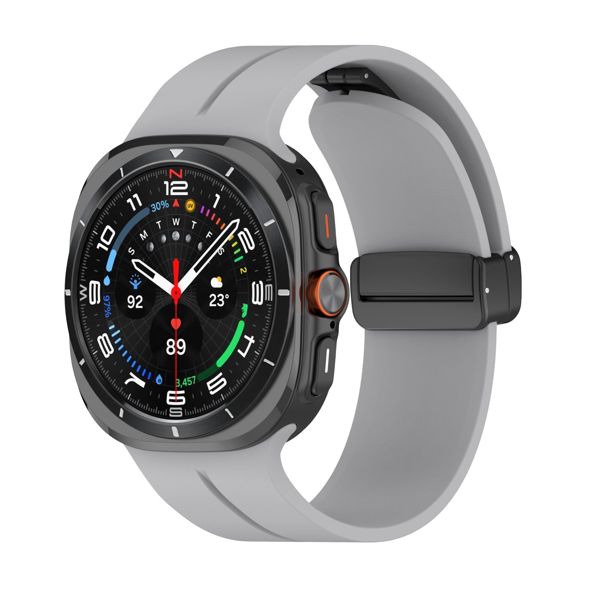 Bracelet en silicone magnétique, pour montre connectée, pour Samsung Galaxy Watch Ultra, modèle Likor - La Boutique du Bracelet