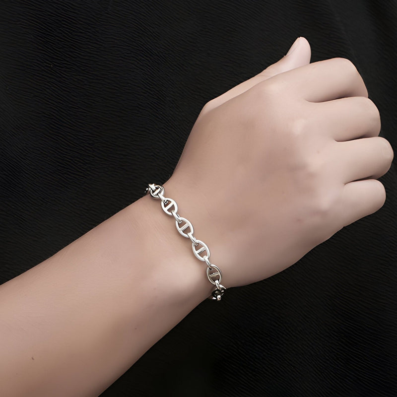 Pulsera de titanio, eslabón marinero, tesoro para hombre, modelo Tod
