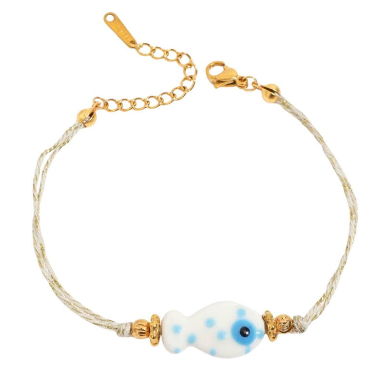 Bracelet fantaisie, poisson coloré, en acier inoxydable, pour femme, modèle Isara - La Boutique du Bracelet
