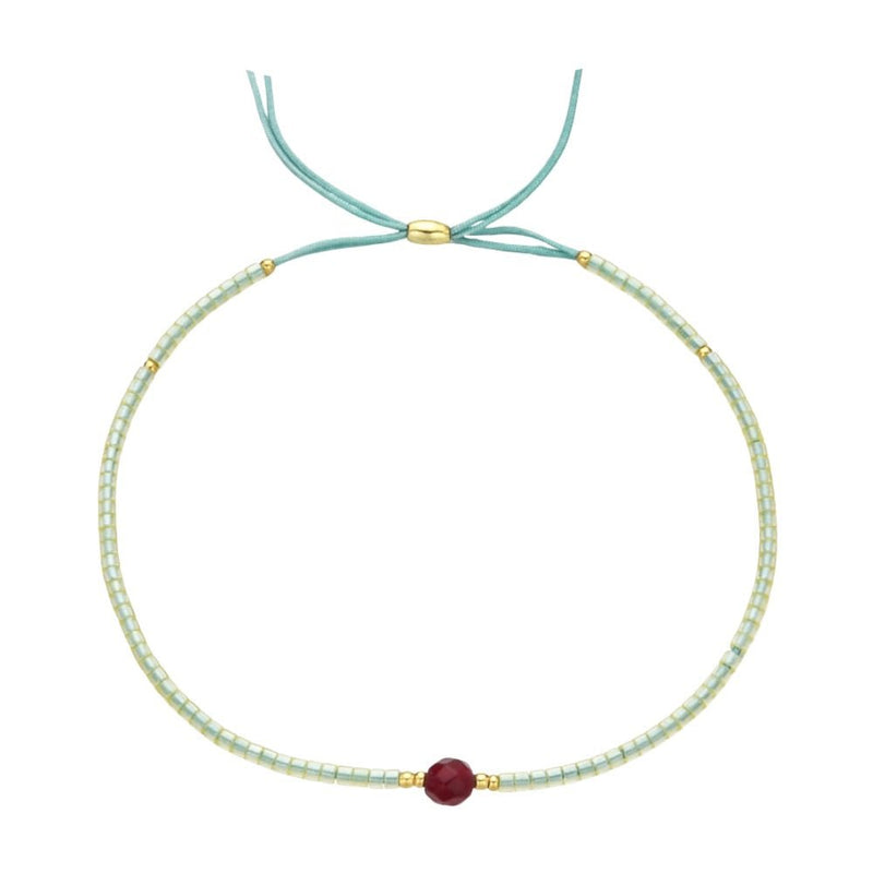 Bracelet fin en perles du Japon Miyuki, perle centrale, pour femme, modèle Kohana - La Boutique du Bracelet