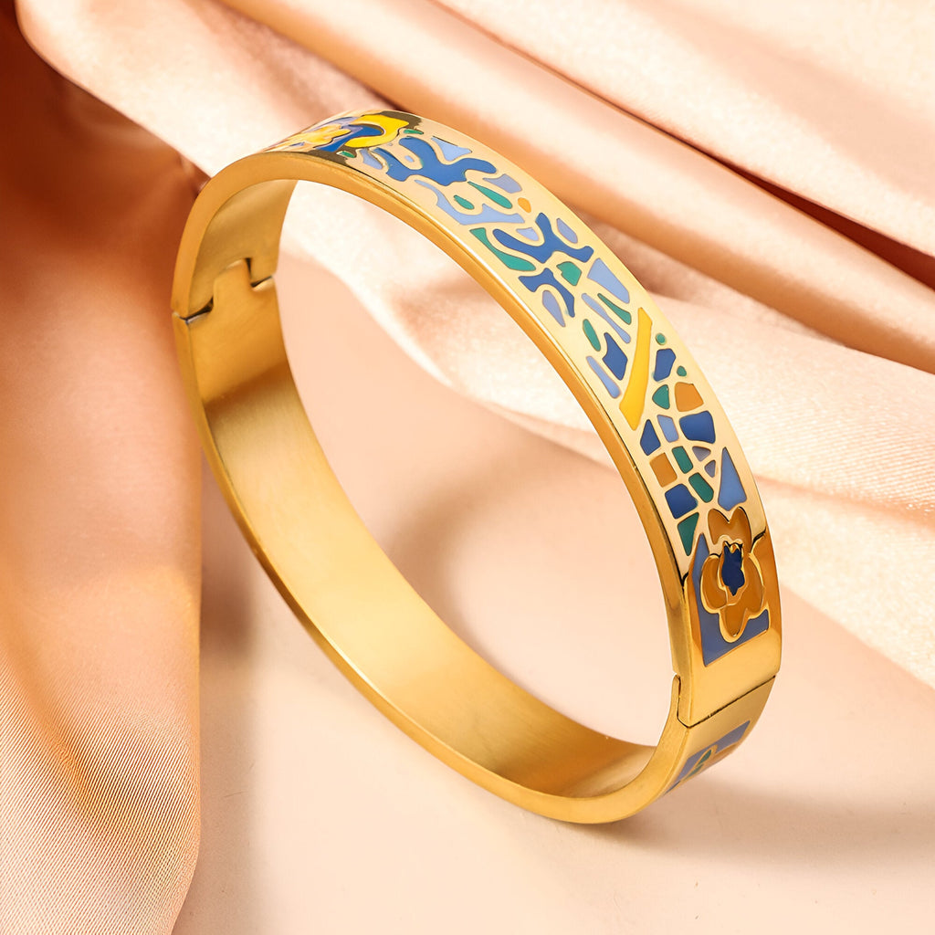 Bracelet jonc aux motifs délicats, pour femme, modèle Ketala - La Boutique du Bracelet