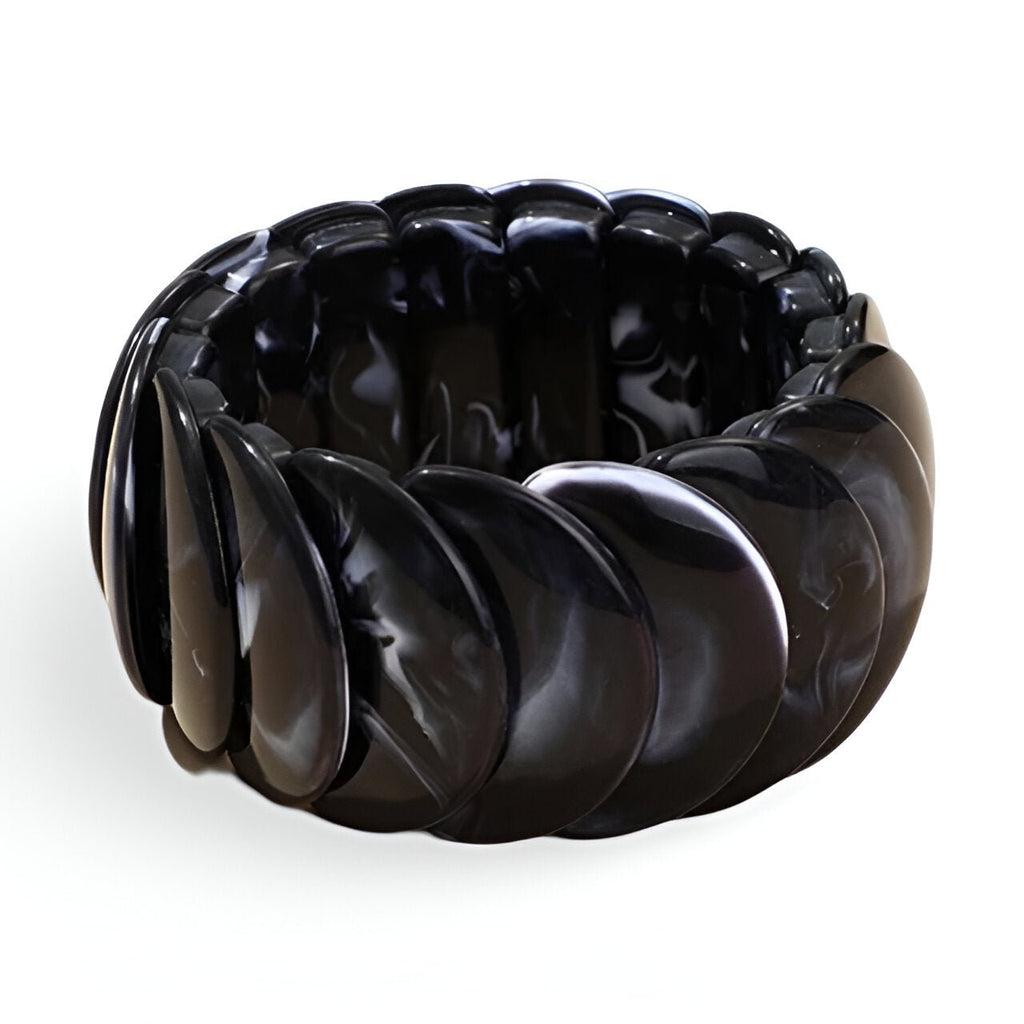 Bracelet jonc épais, en acrylique, pour femme, modèle Nivara - La Boutique du Bracelet