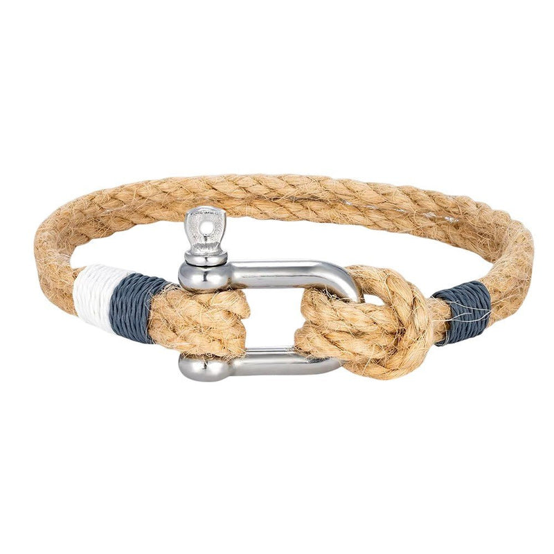 Flinn Carabiner Bracelet, Rope and Stainless Steel, Men's, National Flag Design