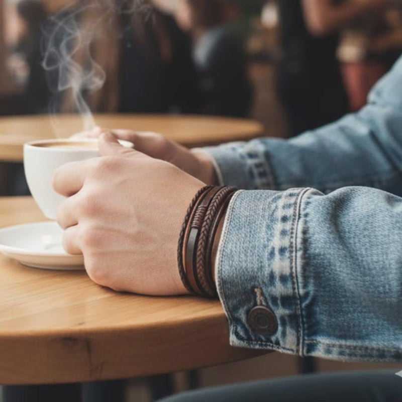 Mehrreihiges Armband mit dezenten Details, Modell Alex