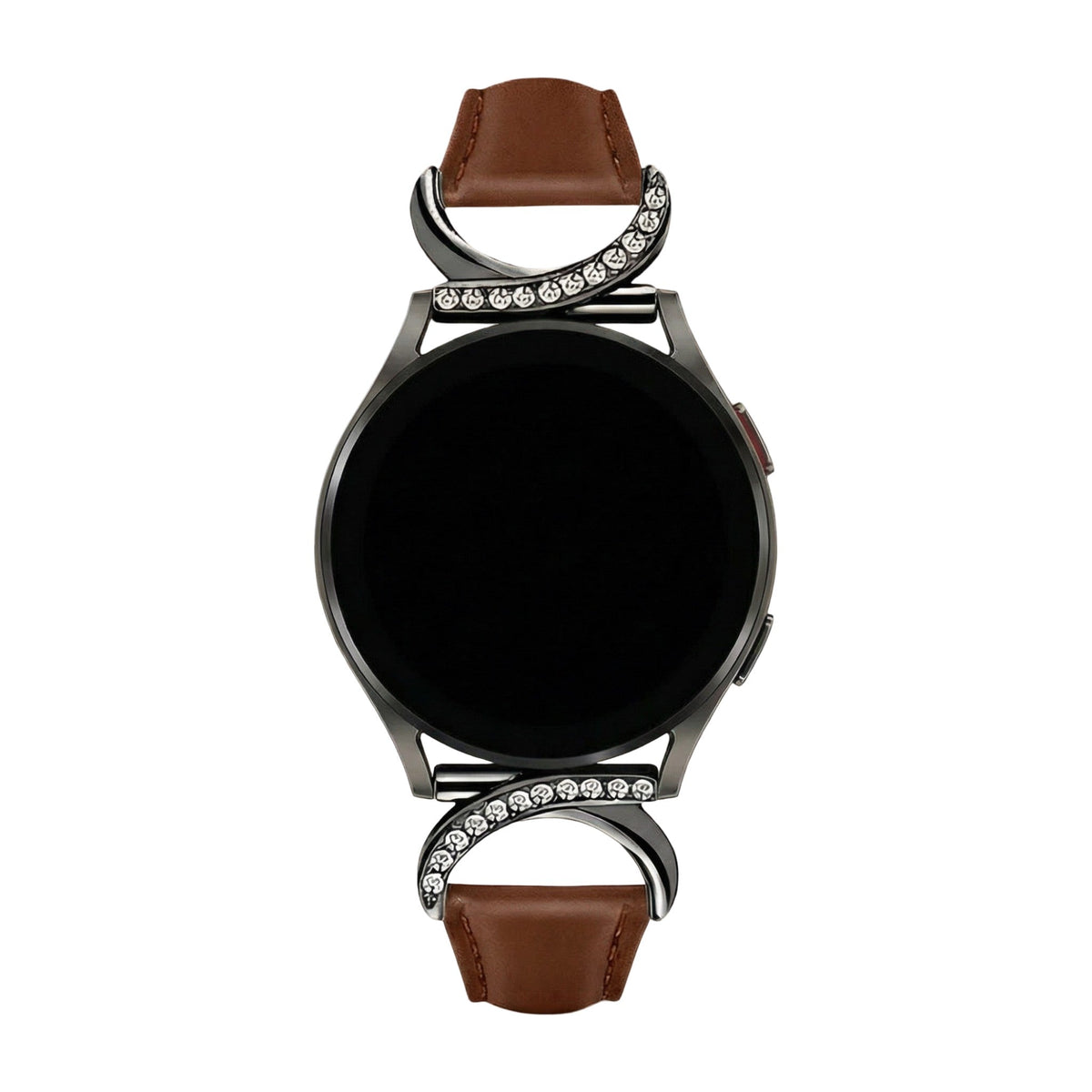 Bracelet SmartWatch, attaches en D serties de zircons, compatible Samsung et Garmin, modèle Carla