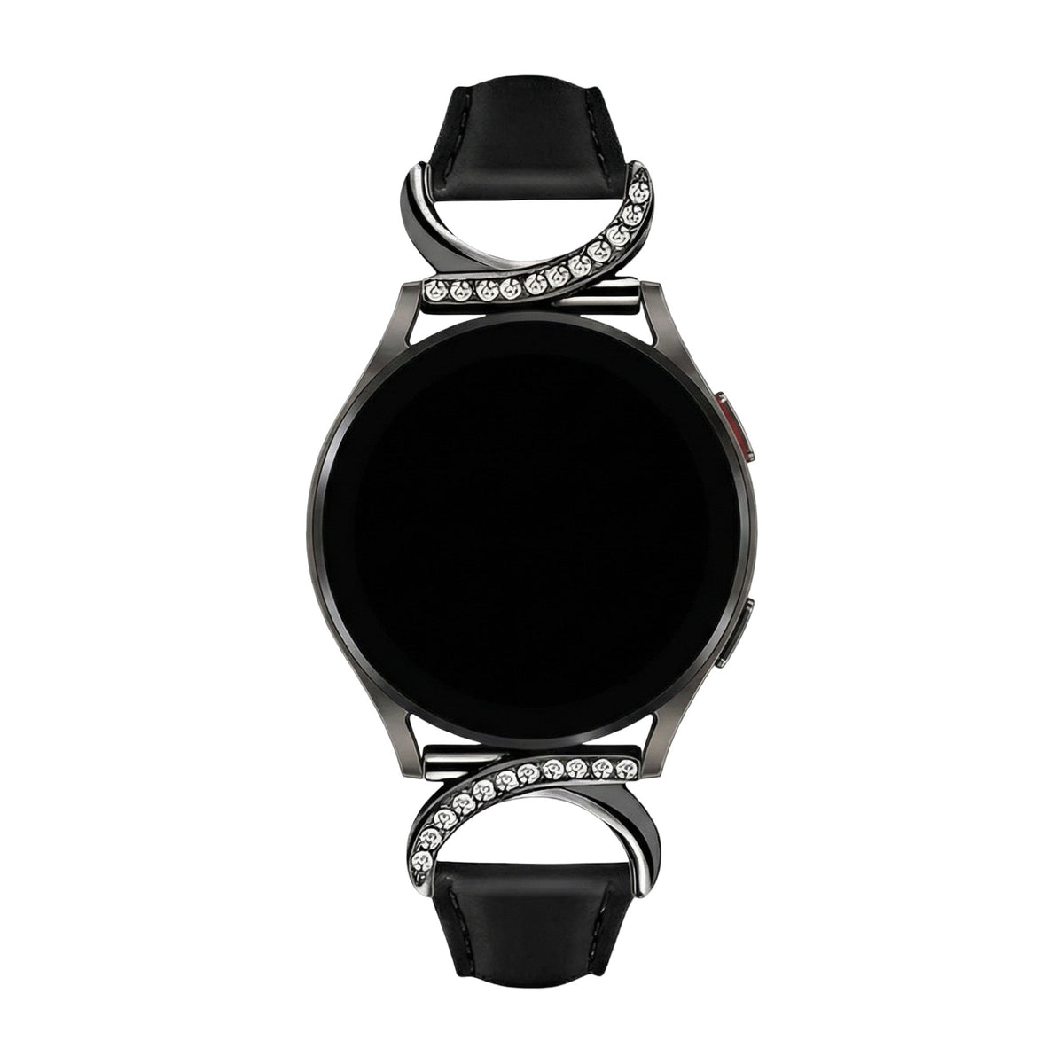 Bracelet SmartWatch, attaches en D serties de zircons, compatible Samsung et Garmin, modèle Carla