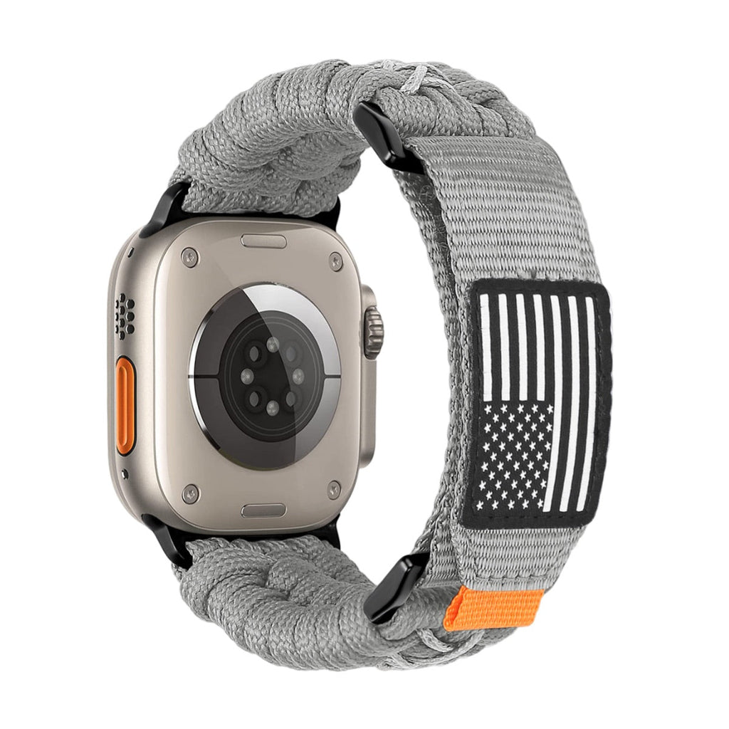 Bracelet Sport Edition en nylon résistant pour Apple Watch avec fermeture velcro, drapeau américain, modèle Colt - La Boutique du Bracelet