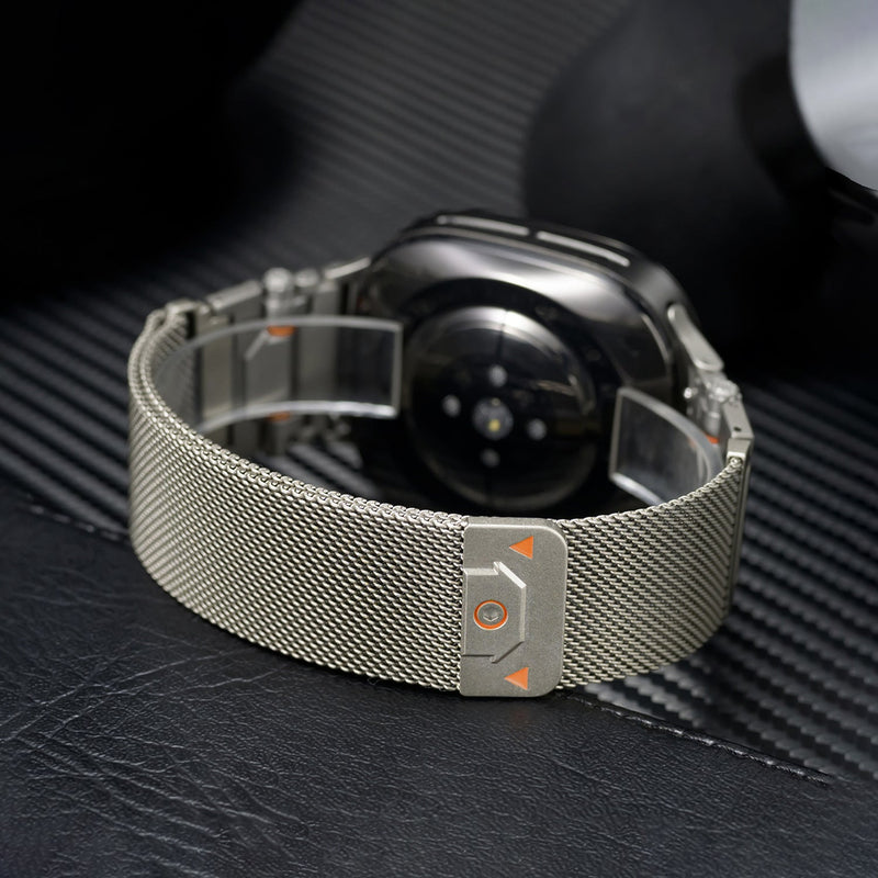 Bracelet tactique en métal, pour montre connectée, fermoir magnétique, pour Samsung Galaxy Watch Ultra et 8, modèle Anklis - La Boutique du Bracelet