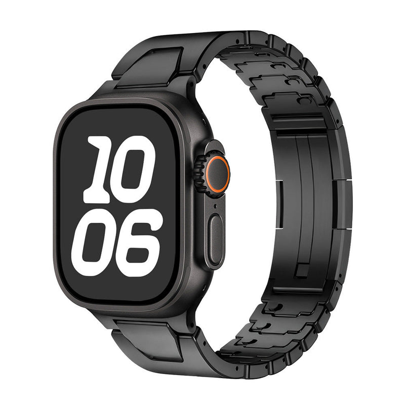 Bracelet tactique en métal solide, ajustable facilement à la main, pour Apple Watch, modèle Tanko - La Boutique du Bracelet