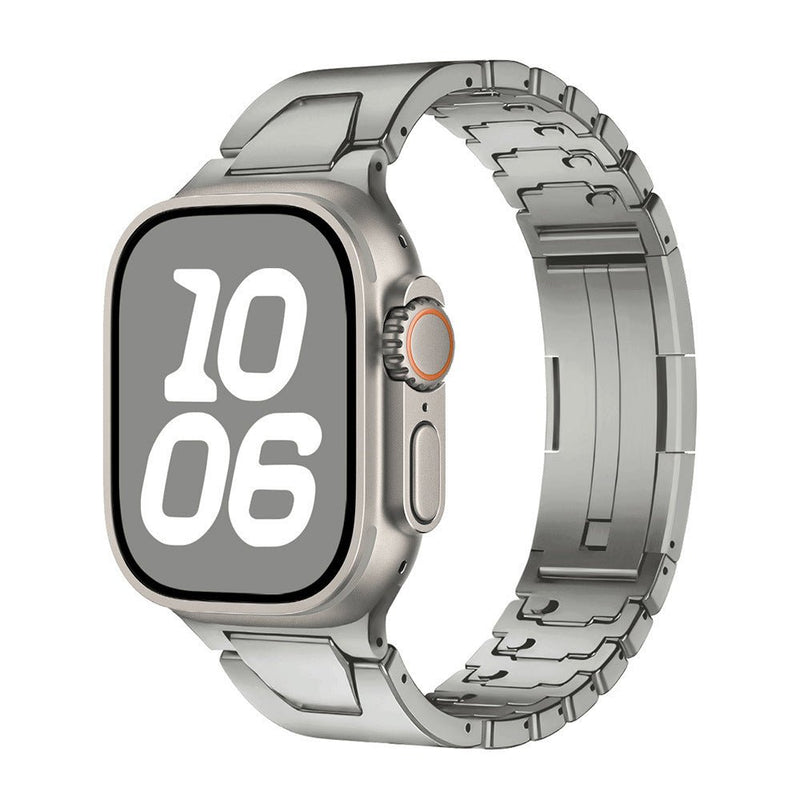 Bracelet tactique en métal solide, ajustable facilement à la main, pour Apple Watch, modèle Tanko - La Boutique du Bracelet