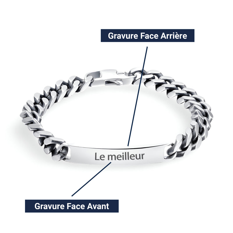Vista previa de la personalización del brazalete modelo Casey