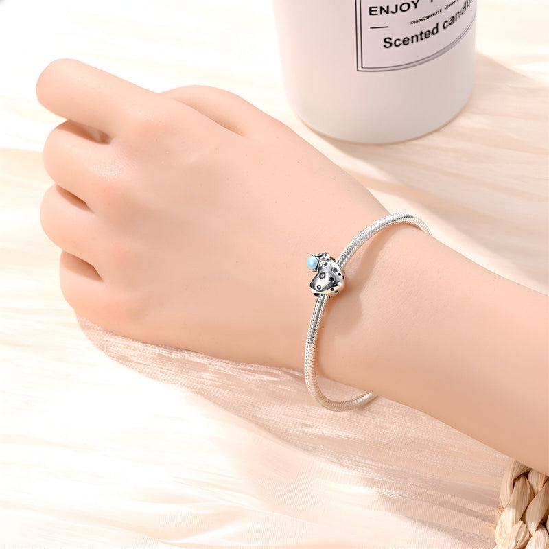 Charm, astronauta sobre un corazón, para mujer, modelo Philine