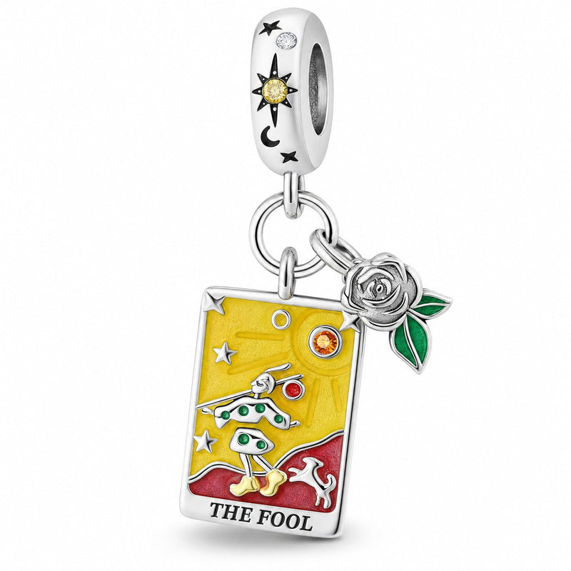 Klassischer Charm, Tarotkarte Der Narr, für Damen, Modell Follia