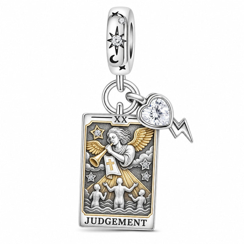 Charm clásico, carta del tarot El Juicio, para mujer, modelo Judicia