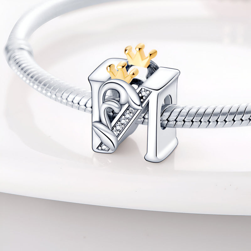 Charm letra N, para mujer, modelo Nasya