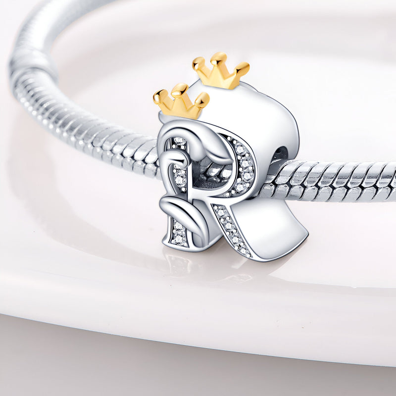 Charm letra R, para mujer, modelo Ruby