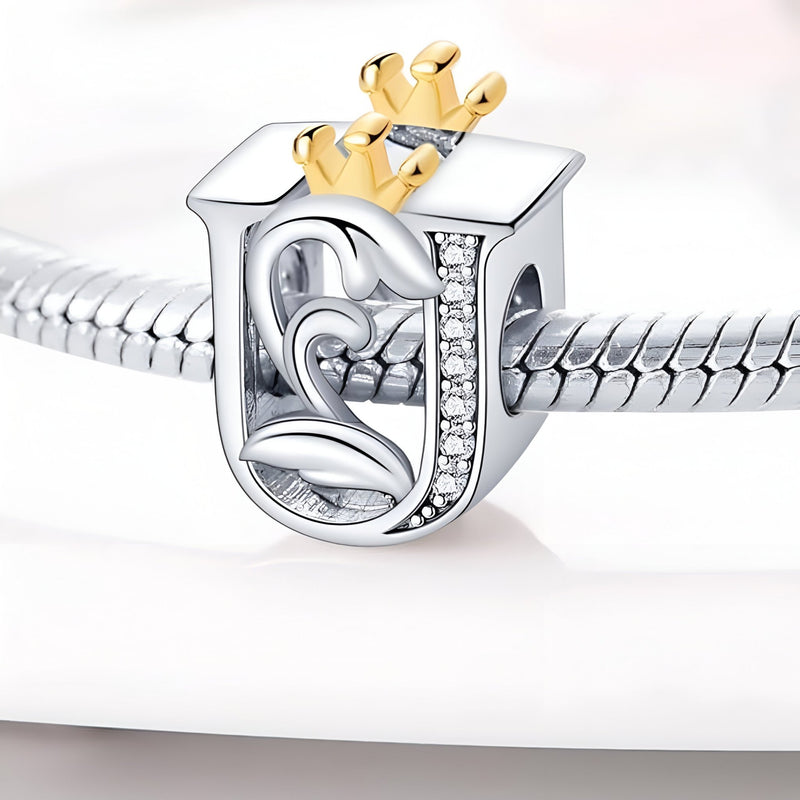 Charm letra U, para mujer, modelo Una