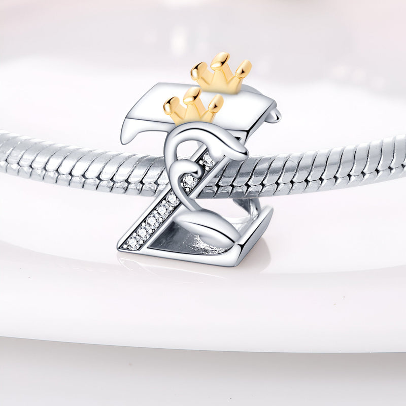 Charm letra Z, para mujer, modelo Zayna
