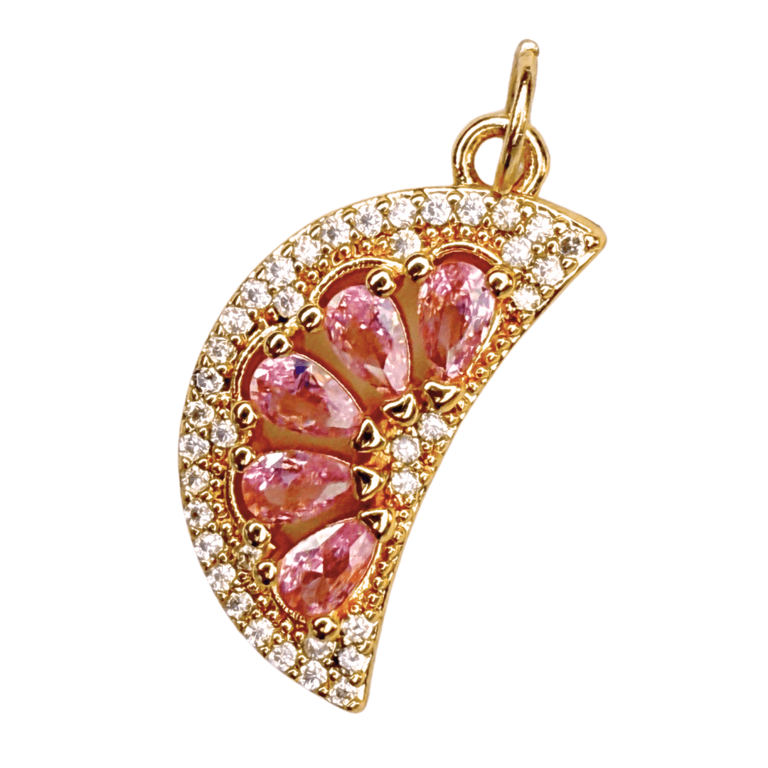 Charm Pamplemousse, pour bracelet chaîne personnalisable