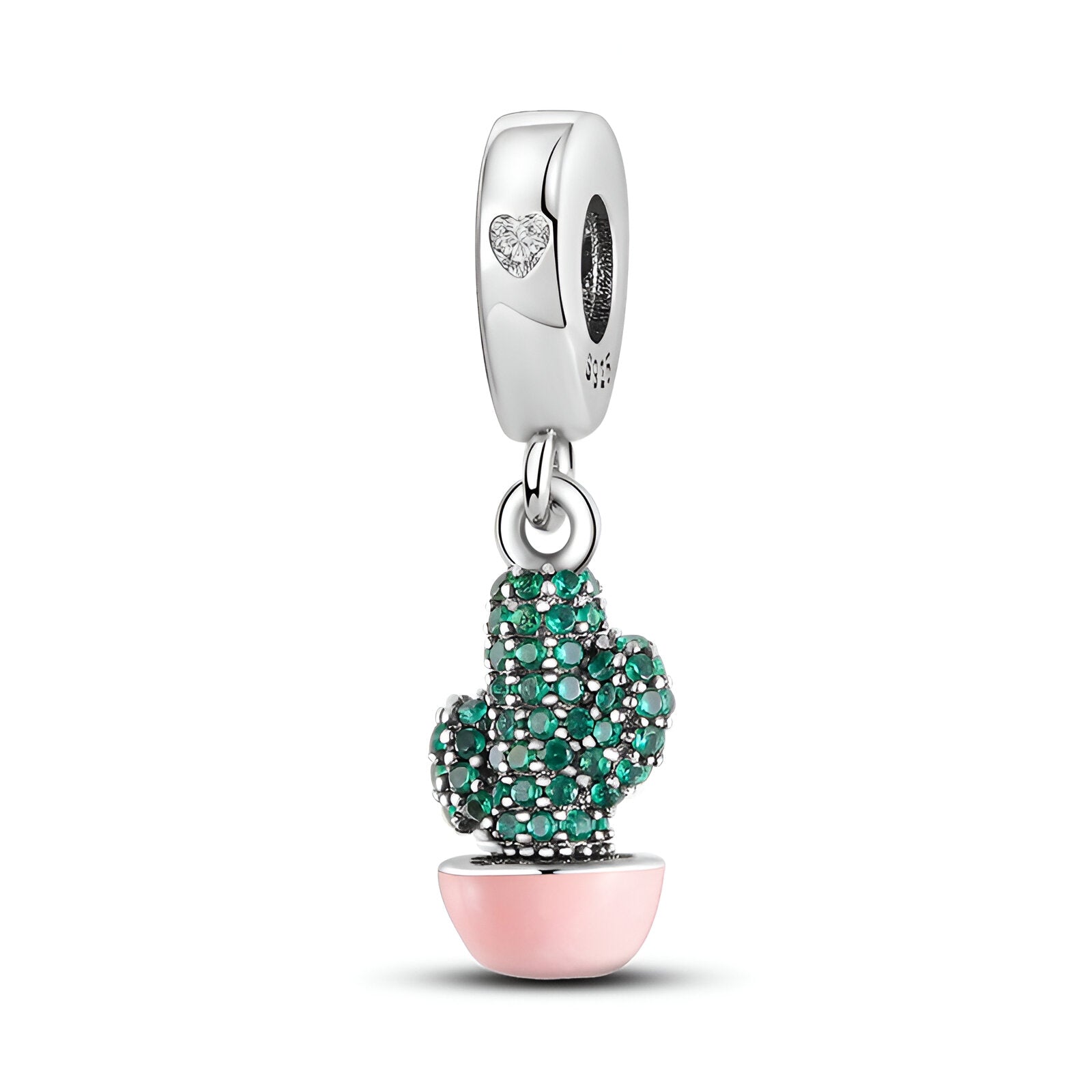 Charm-Anhänger Kaktus mit Strass, für Damen, Modell Damara