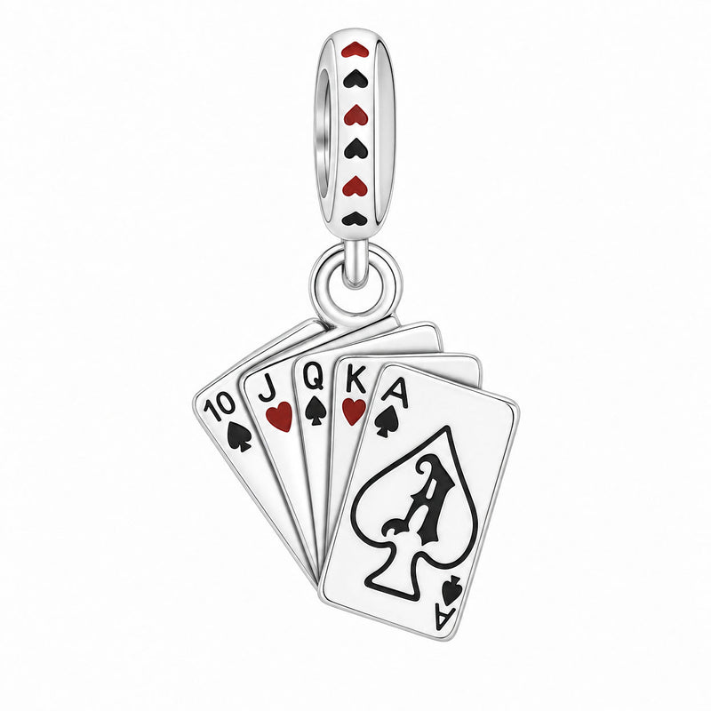 Charm vedhæng, Quinte flush royale, til kvinder, model Royalia
