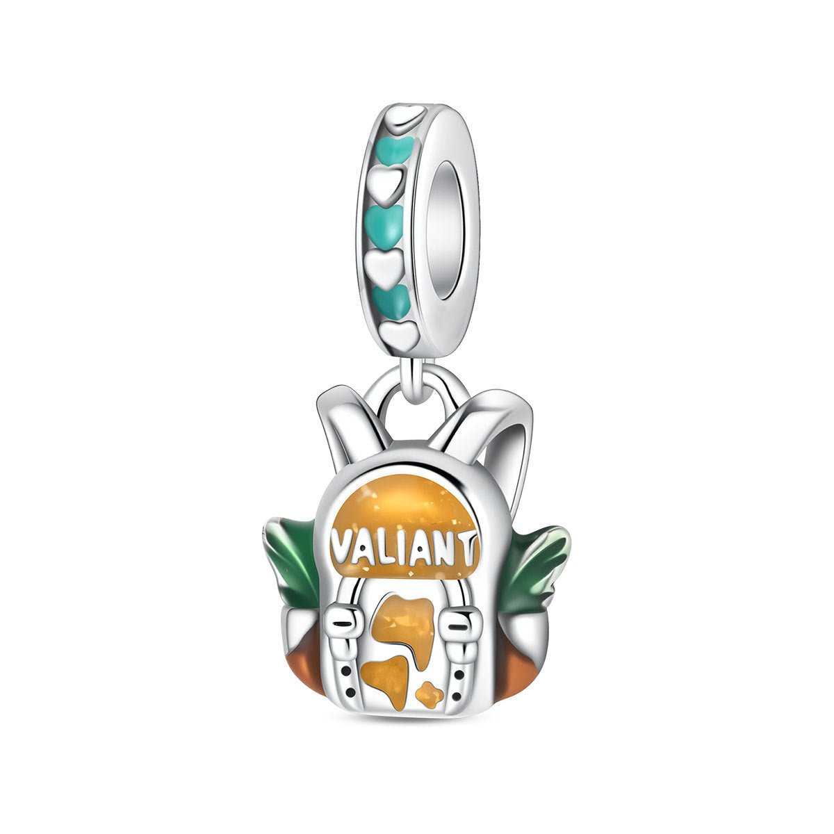 Charm, Pendentif voyage et vacances en argent, pour femme, modèle Sac à Dos Aventurier