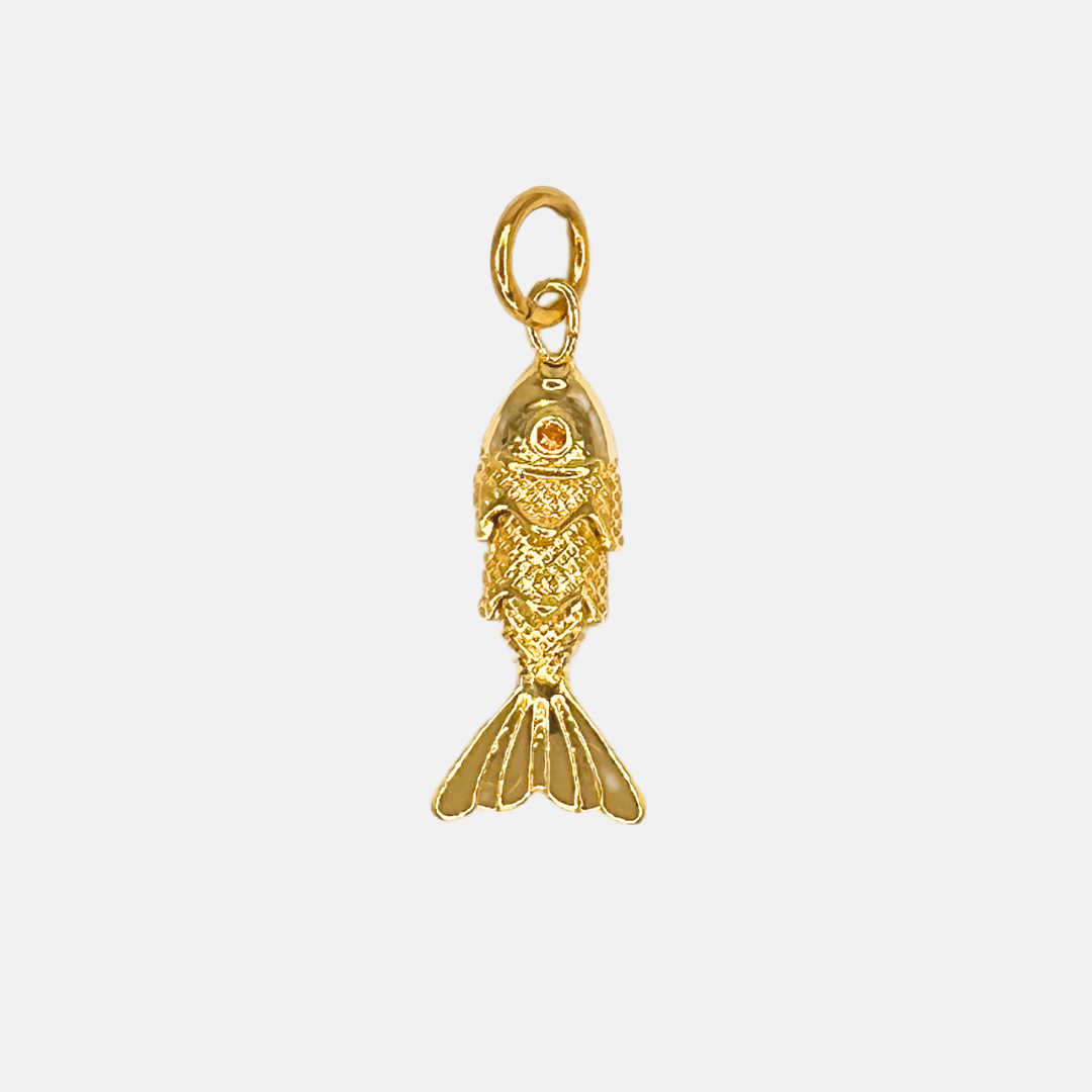 Charm for chain bracelet, Articulated Fish model