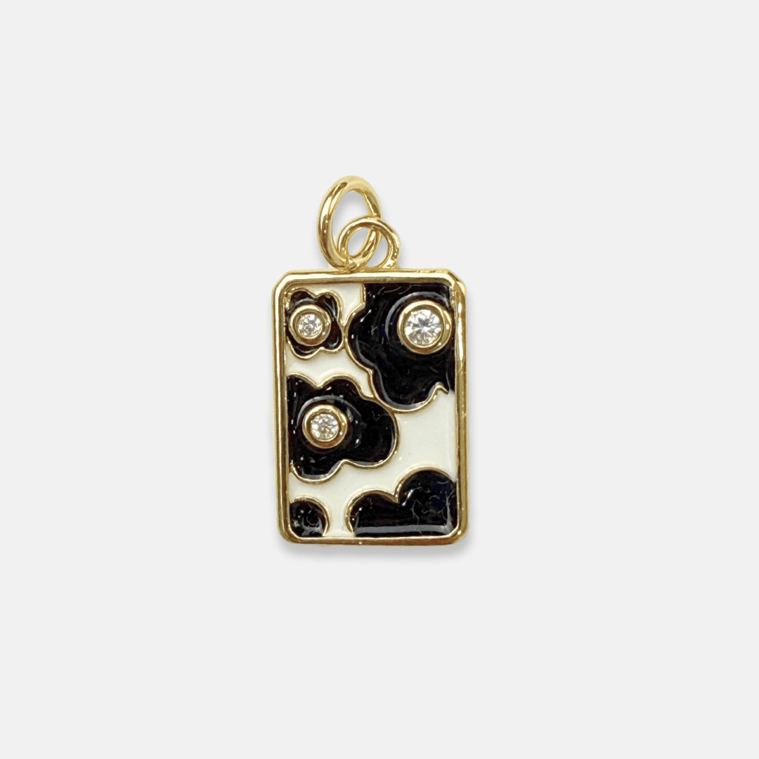 Charm for chain bracelet, Poppy Black model