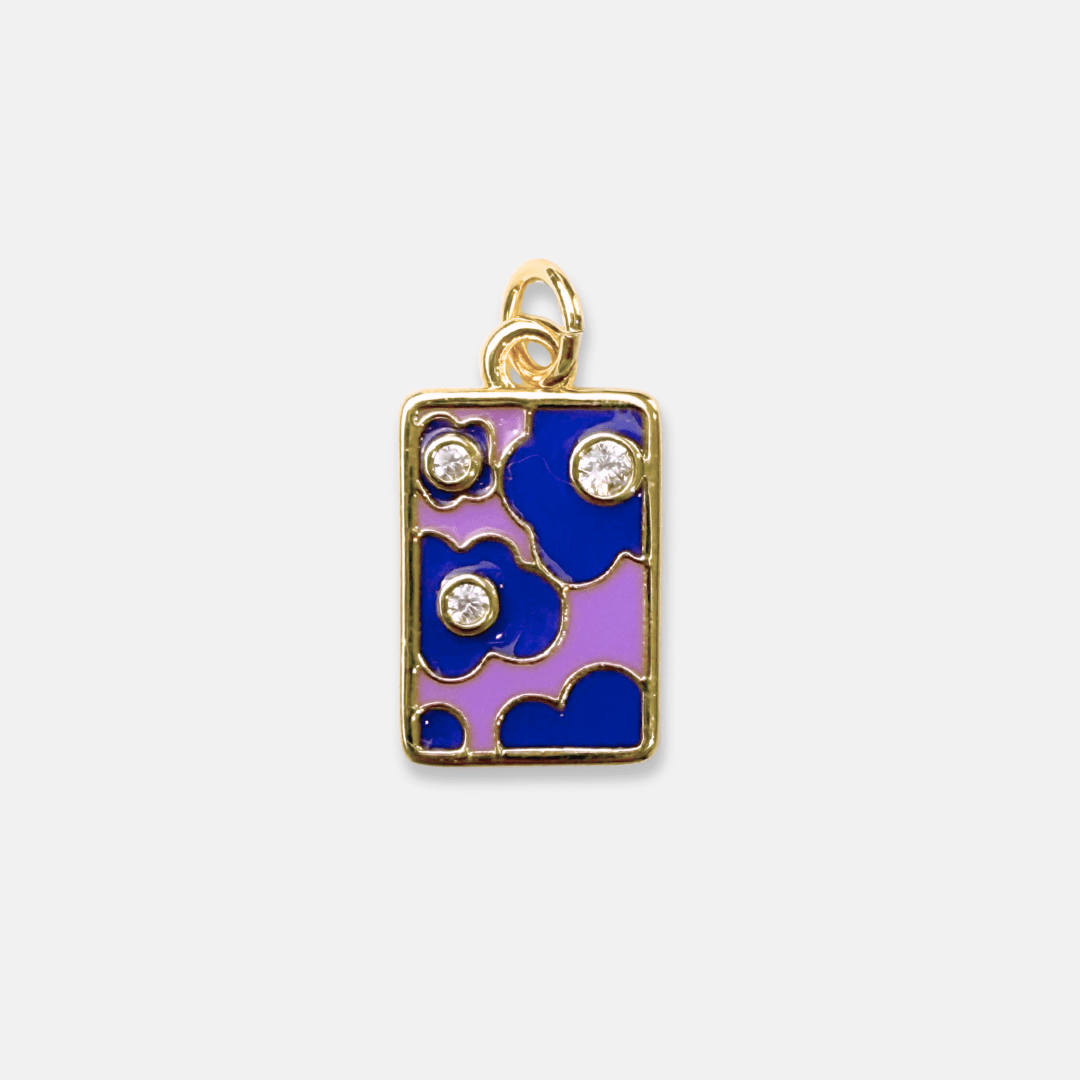 Charm for chain bracelet, Poppy Violet model