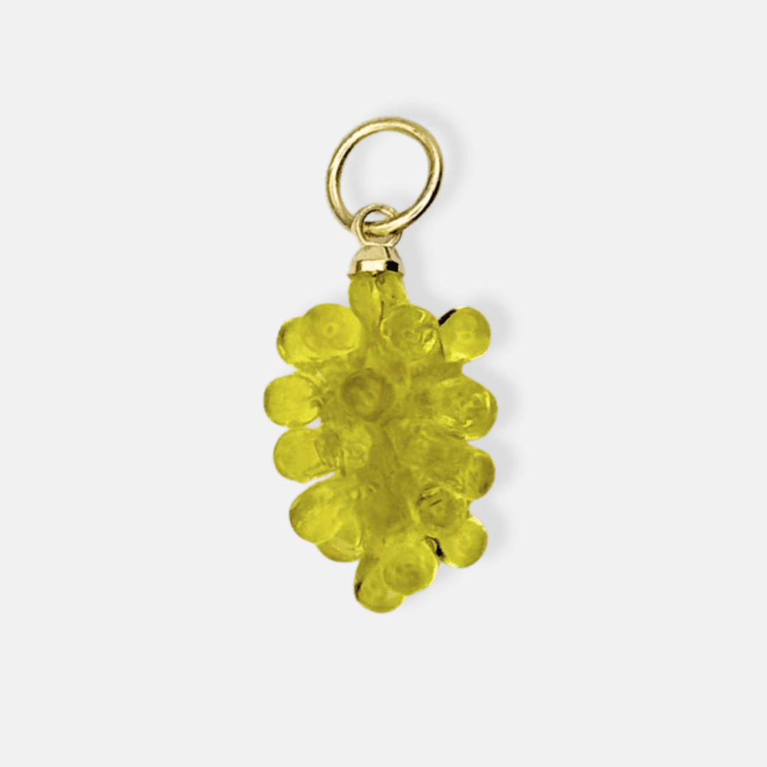 Charm for chain bracelet, White Grape model
